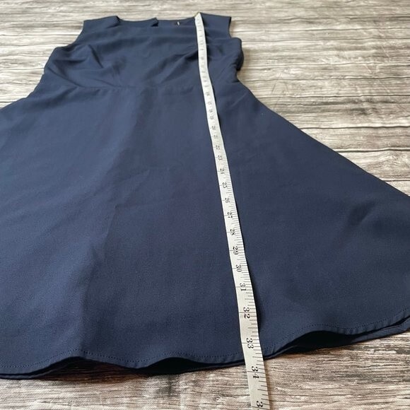 Lulus High Neck Open Back Dress Lace Details S SM Small Dark Navy Blue Mini Sexy - Picture 12 of 12